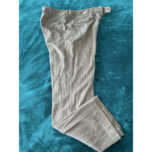 Rafaella Women's Size 10 Brown Striped Pants Work Trousers - Picture 11 of 11